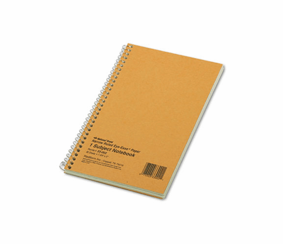 RED33002 Subject Wirebound Notebook, Narrow Rule, 5 x 7-3/4, Green, 80 Sheets By REDIFORM OFFICE PRODUCTS
