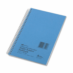 RED33502 Subject Wirebound Notebook, College Rule, 5 x 7-3/4, WE, 80 Sheets/Pad By REDIFORM OFFICE PRODUCTS