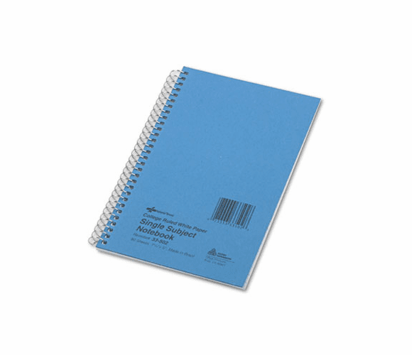 RED33502 Subject Wirebound Notebook, College Rule, 5 x 7-3/4, WE, 80 Sheets/Pad By REDIFORM OFFICE PRODUCTS