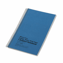 RED33560 Subject Wirebound Notebook, College Rule, 6 x 9-1/2, WE, 80 Sheets/Pad By REDIFORM OFFICE PRODUCTS