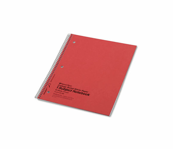 RED33709 Subject Wirebound Notebook, College/Margin Rule, Ltr, WE, 80 Sheet/Pad By REDIFORM OFFICE PRODUCTS