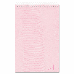 RED36647 Pink Ribbon Steno Book, Gregg Rule, 6 x 9, White Paper, Pink Cover, 60 Sheets By REDIFORM OFFICE PRODUCTS