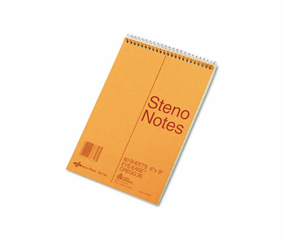 RED36746 Standard Spiral Steno Book, Gregg Rule, 6 x 9, Green, 80 Sheets/Pad By REDIFORM OFFICE PRODUCTS