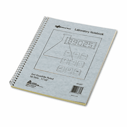 RED43647 Wirebound Duplicate Lab Notebook, Quadrille Rule, 9 x 11, 100 Sheets By REDIFORM OFFICE PRODUCTS