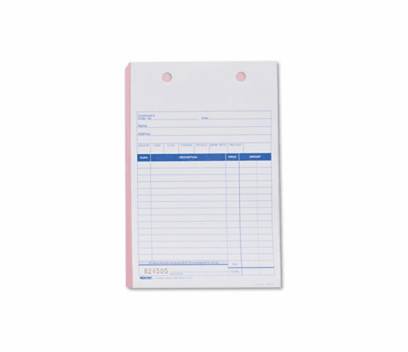 RED5558BT Sales Form for Registers, 5 1/2 x 8 1/2, Blue Print Three-Part, 500 Forms By REDIFORM OFFICE PRODUCTS