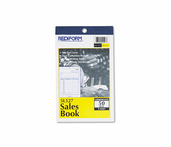 RED5L527 Sales Book, 4 1/4 x 6 3/8, Carbonless Duplicate, 50 Sets/Book By REDIFORM OFFICE PRODUCTS