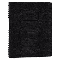 REDA10200EBLK Exec Wirebound Notebook, College/Margin Rule, 8-1/2 x 11, BLK, 200 Sheets By REDIFORM OFFICE PRODUCTS