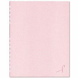 REDA10200PNK2 Pink Ribbon Notepro Notebook, College/Margin Rule, 11 x 8-1/2, 200 Pages, Pink By REDIFORM OFFICE PRODUCTS