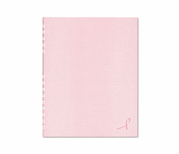 REDA10200PNK2 Pink Ribbon Notepro Notebook, College/Margin Rule, 11 x 8-1/2, 200 Pages, Pink By REDIFORM OFFICE PRODUCTS