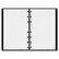 REDAF615081 MiracleBind Notebook, College/Margin, 8 x 5, White Paper, 75 Sheets, Black Cover By REDIFORM OFFICE PRODUCTS