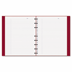 REDAF915083 MiracleBind Notebook, College/Margin, 9-1/4x7-1/4, White, 75 Sheets, Red Cover By REDIFORM OFFICE PRODUCTS