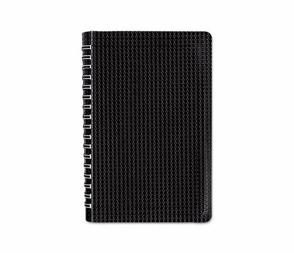 REDB4081 Poly Cover Notebook, 6 x 9 3/8, 80 Sheets, Ruled, Twin Wire Binding, Black Cover By REDIFORM OFFICE PRODUCTS