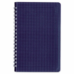 REDB4082 Poly Cover Notebook, 6 x 9 3/8, 80 Sheets, Ruled, Twin Wire Binding, Blue Cover By REDIFORM OFFICE PRODUCTS