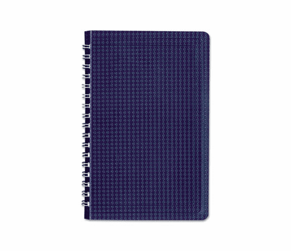 REDB4082 Poly Cover Notebook, 6 x 9 3/8, 80 Sheets, Ruled, Twin Wire Binding, Blue Cover By REDIFORM OFFICE PRODUCTS