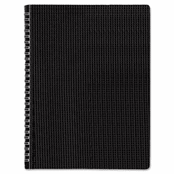 REDB4181 Poly Cover Notebook, 8 1/2 x 11, 80 Sheets, Ruled, Twin Wire Bound, Black Cover By REDIFORM OFFICE PRODUCTS