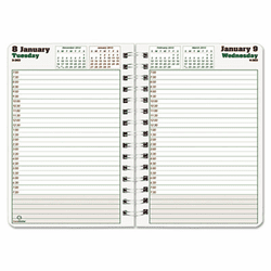 REDC21041T Blueline DuraGlobe Daily Planner, Hard Cover, 8 x 5, Black, 2013 By REDIFORM OFFICE PRODUCTS