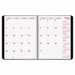 REDCB1262NBLK Brownline PlannerPLUS 14-Mo. Ruled Monthly Planner, 8-1/2 x 11, Black, 2012-2014 By REDIFORM OFFICE PRODUCTS