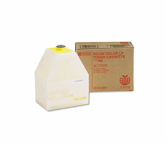 RIC885373 885373 High-Yield Toner, 10000 Page-Yield, Yellow By RICOH CORP.