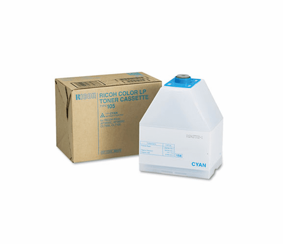 RIC885375 885375 High-Yield Toner, 10000 Page-Yield, Cyan By RICOH CORP.