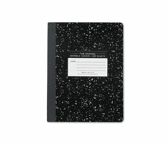 ROA77230 Marble Cover Wide Rule Composition Book, 9-3/4 x 7-1/2, 100 Pages By ROARING SPRING PAPER PRODUCTS