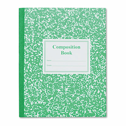 ROA77920 Grade School Ruled Composition Book, 9-3/4 x 7-3/4, WE/GN, 50 Pages By ROARING SPRING PAPER PRODUCTS