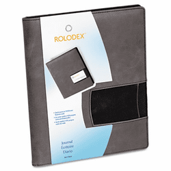 ROL1752537 Identity Journal, Black/Gray, 80 Pages, 8 1/4 Inch x 9 7/8 By ROLODEX