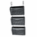 ROL21961 Three-Pack Wire Mesh Wall Files, Letter, Three Pockets, Black By ROLODEX