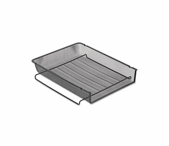 ROL22211ELD Mesh Stackable Front Load Letter Tray, Wire, Black By ROLODEX