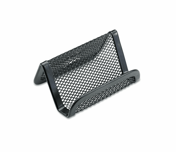 ROL22251ELD Mesh Business Card Holder, Capacity 50 2 1/4 x 4 Cards, Black By ROLODEX