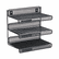 ROL22341 Mesh Three-Tier Letter Size Desk Shelf, 12 1/2 x 9 1/4 x 12 1/2, Black By RUBBERMAID