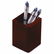 ROL23380 Wood Tones Pencil Cup, Mahogany, 3 1/8 x 3 1/8 x 4 1/2 By ROLODEX