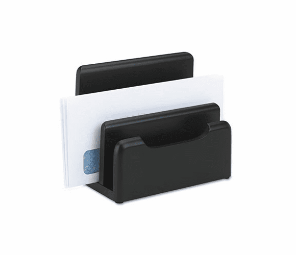 ROL62525 Wood Tones Desktop Sorter, Three Sections, Wood, Black By ROLODEX