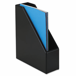 ROL62536 Wood Tones Magazine File, 3 1/2 x 10 1/4 x 11 3/4, Black By ROLODEX