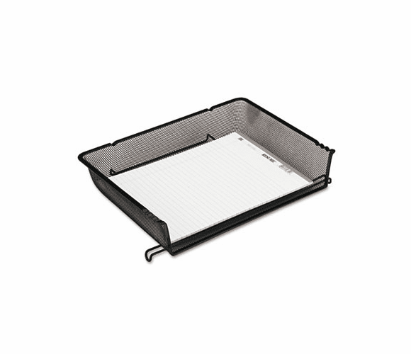 ROL62555 Nestable Mesh Stacking Side Load Letter Tray, Wire, Black By ROLODEX