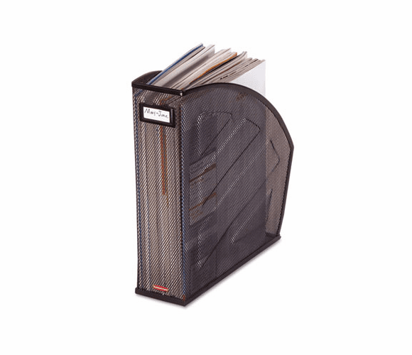 ROL62559 Standard Rolled Mesh Steel Magazine File, 4 7/8 x 10 1/2 x 11 3/4, Black By ROLODEX