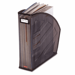ROL62559 Standard Rolled Mesh Steel Magazine File, 4 7/8 x 10 1/2 x 11 3/4, Black By ROLODEX