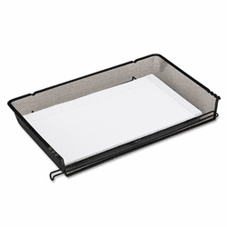 ROL62563 Nestable Mesh Stacking Side Load Legal Tray, Wire, Black By ROLODEX