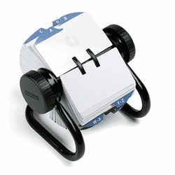 ROL66704 Open Rotary Card File Holds 500 2-1/4 x 4 Cards, Black By ROLODEX