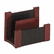 ROL81765 Desktop Sorter, Wood/Faux Leather, 7 1/8 x 6 11/16 x 4 1/8, Black/Mahogany By ROLODEX