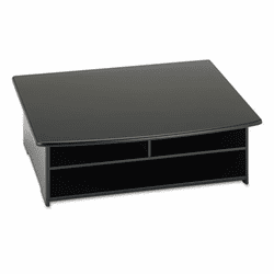 ROL82431 Wood Tones Printer Stand, 21 x 18, Black By RUBBERMAID