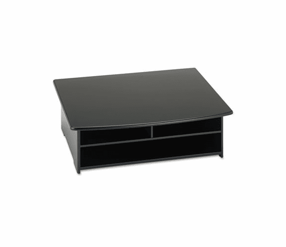 ROL82431 Wood Tones Printer Stand, 21 x 18, Black By RUBBERMAID