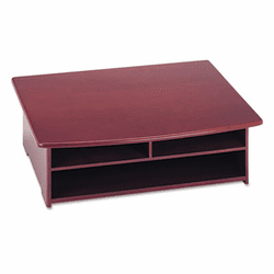 ROL82437 Wood Tones Printer Stand, 21 x 18, Mahogany By RUBBERMAID