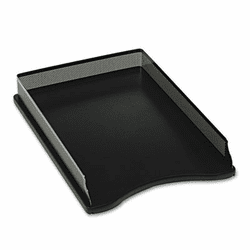 ROLE22615 Distinctions Self-Stacking Desk Tray, Metal/Black By ROLODEX
