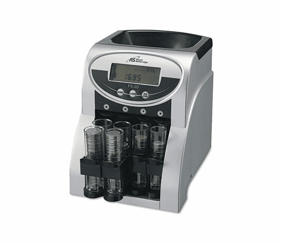 RSIFS2D Fast Sort FS-2D Digital Coin Sorter, Pennies Through Quarters By ROYAL SOVEREIGN INTERNATIONAL