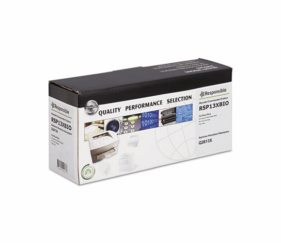 RSP13XBIO 13XBIO Toner BioBlack Compatible Reman High-Yield Toner, 4000 Page-Yield, Black By RESPONSIBLE
