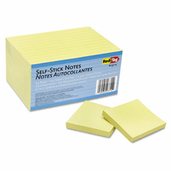 RTG23714 Self-Stick Notes, 3 x 3, Yellow, 24 100-Sheet Pads/Pack By REDI-TAG CORPORATION