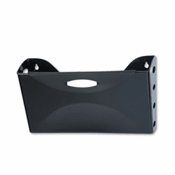 RUB18533 Ultra Hot File Single Pocket Wall File, Letter, Black By RUBBERMAID