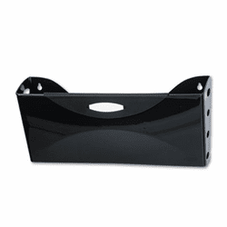 RUB18573 Ultra Hot File Single Pocket Wall File, Legal, Black By RUBBERMAID