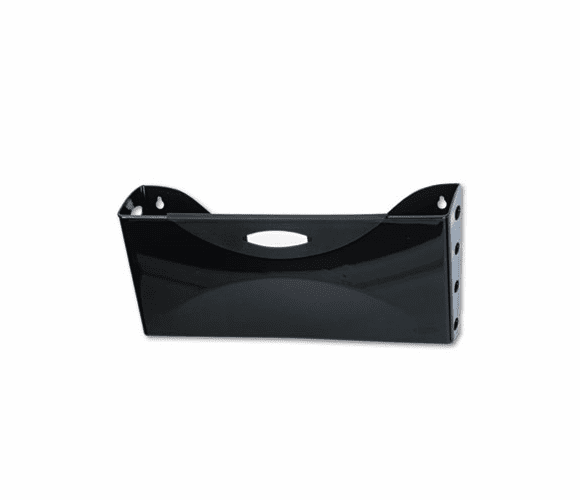 RUB18573 Ultra Hot File Single Pocket Wall File, Legal, Black By RUBBERMAID