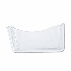 RUB65972ROS Unbreakable Single Pocket Wall File, Letter, Clear By RUBBERMAID